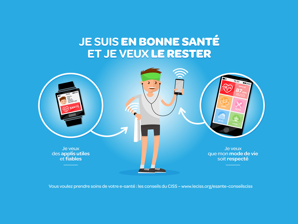 Applis e-santé : conseils du CISS