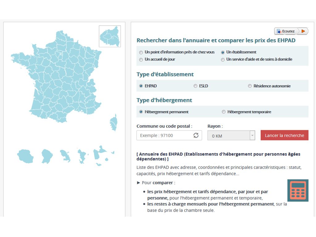 comparateur maisons de retraites