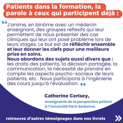 Carrousel Guide patient dans la formation